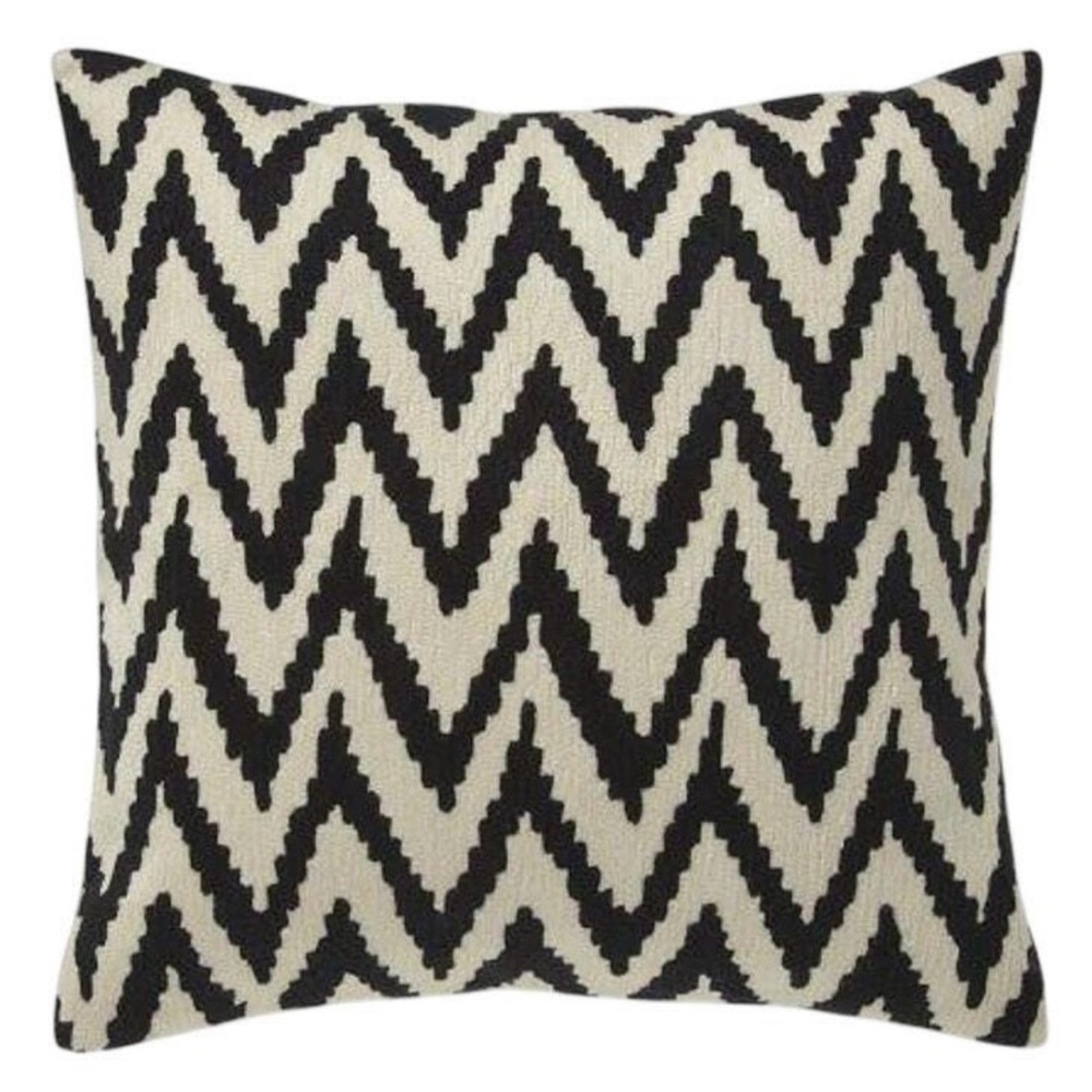 West Elm Crewel Pillow + Down Insert